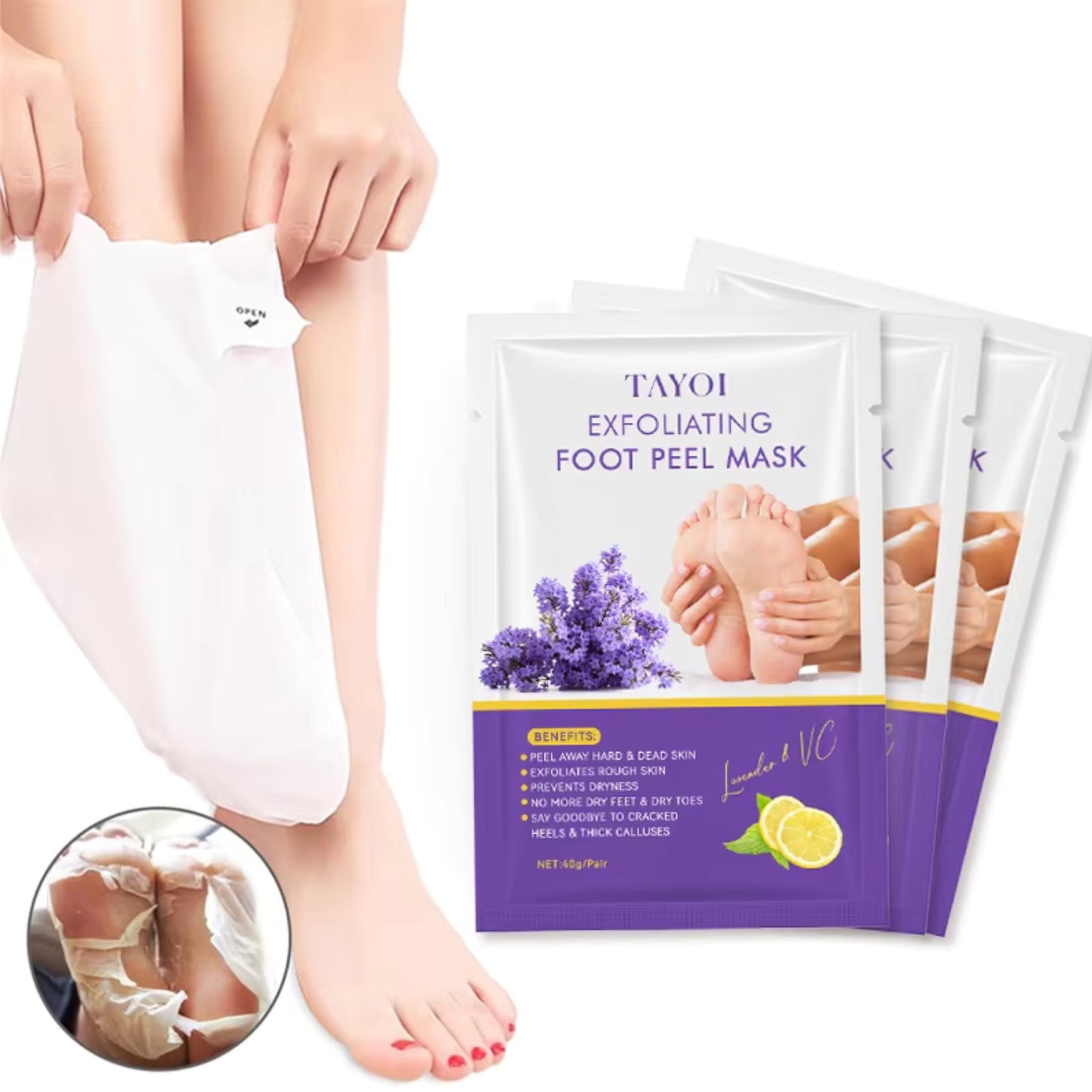 Fuss Peeling Maske - Hornhaut entfernen